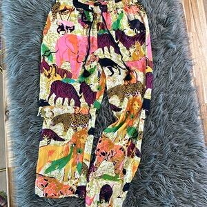 JCrew animal print trousers size 10